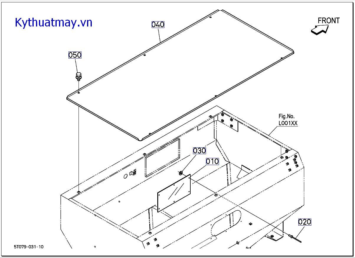 Nắp phễu nạp liệu